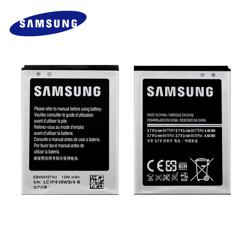 Оригинальный аккумулятор EB454357VU для телефона Samsung Galaxy Y S5360 Pro B5510 Wave S5380 Pocket S5300 Chat