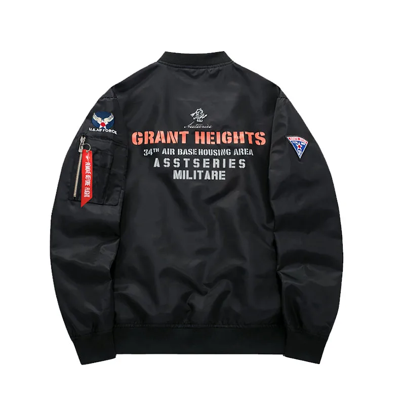 Мужская осенняя куртка-пилот ВВС мужская повседневная куртка большого размера