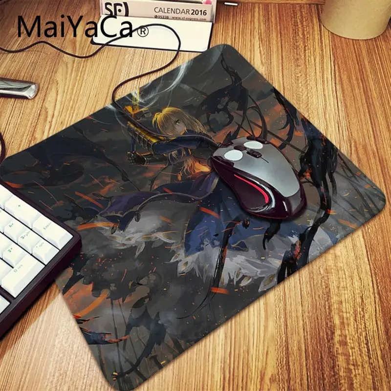 Maiyaca в запасном дизайне Fate Saber сделай сам игровой с узором коврик для мыши