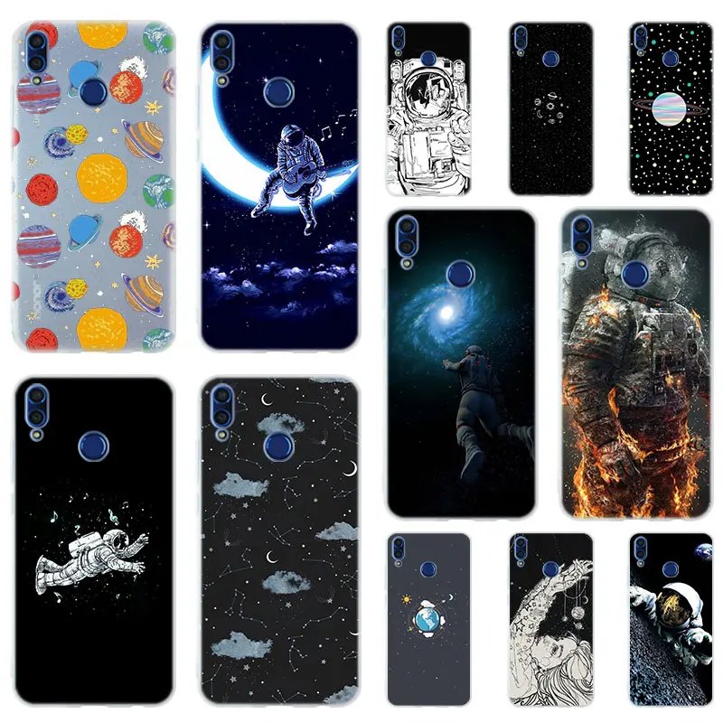 Space Love Sun Moon Star drawing Soft TPU Case Cover For Huawei Honor 50 30 20 10 9 Lite 9a 8a X8 Pro 10X 10i 30s 20lite 10lite