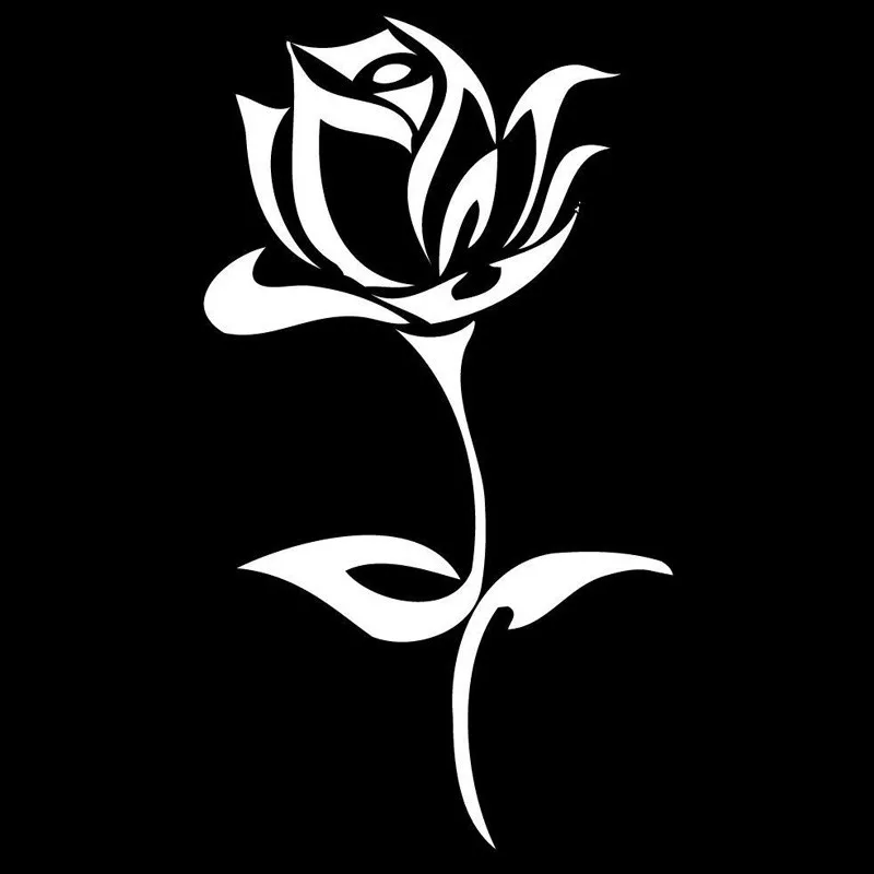 9 8*17 7 см красивая Роза Автомобильная наклейка Мультяшные виниловые декоративные