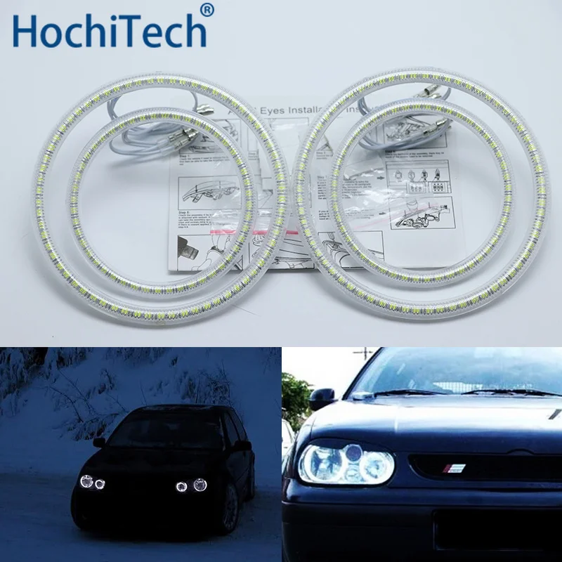 

Ultra bright SMD white LED angel eyes halo ring kit daytime running light DRL for Volkswagen golf 4 MK4 1998-2004