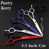 5 5 inch hairdressing scissors cutting scissors set barber shears high quality salon multiple colour fa hair care styling