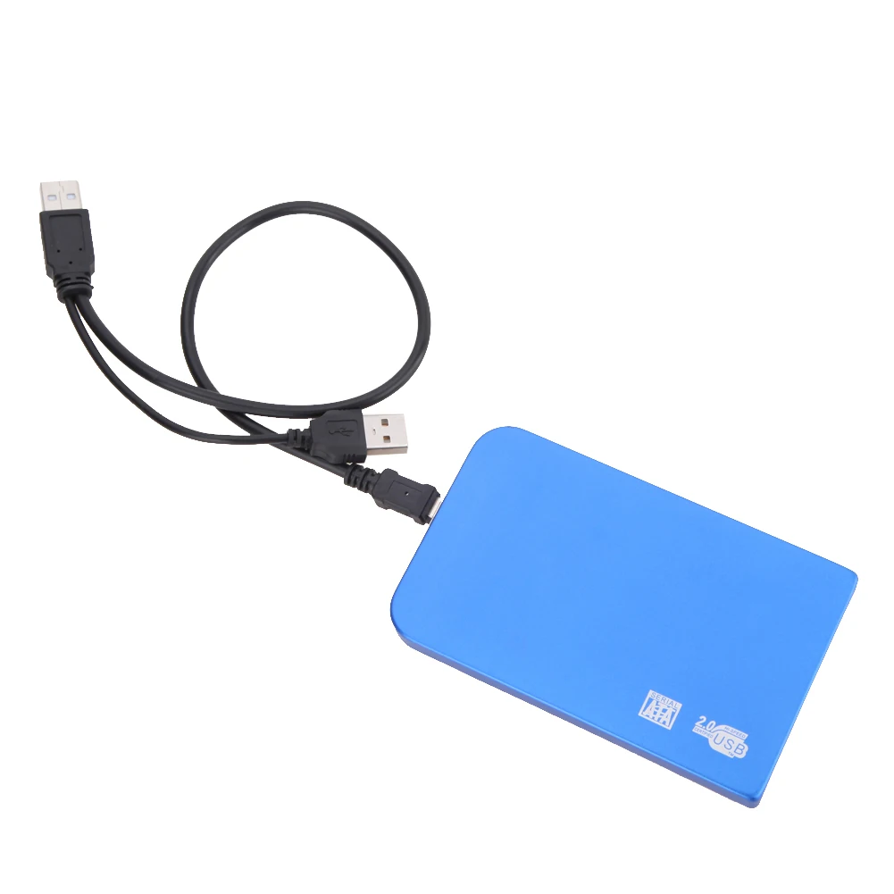Ультра-тонкий USB 2,0 жесткий диск Внешний корпус чехол для 2,5 дюймов SATA HDD SSD