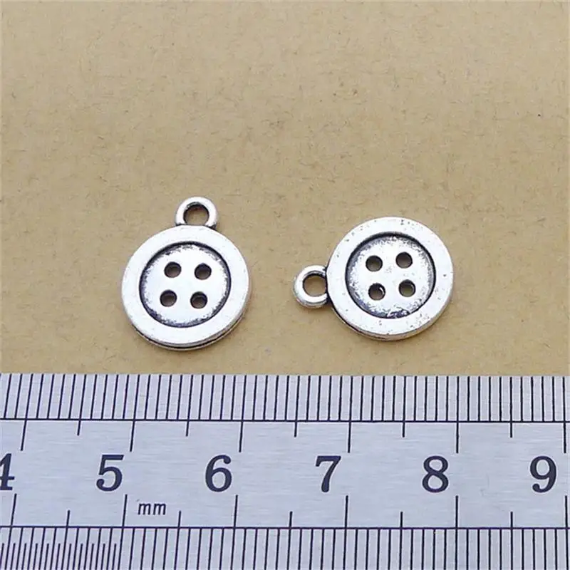 Набор 30 штук в наборе вязаный сплав без никеля подвески на пуговицах античный тон