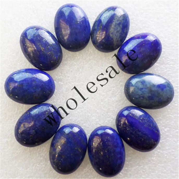 (12 шт./лот) оптовая продажа высокое качество натуральный Лазурит Овальный Кабошон