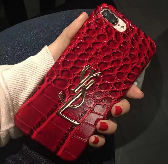 2017 New Arrival For iPhone 7 case Women's fashion darling limited edition lipstick Y&ampS&ampL Fashion crocodile texture |