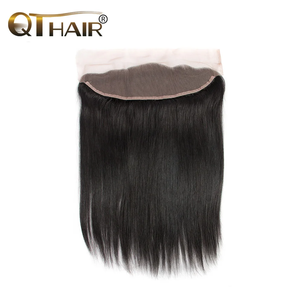 Закрытие кружева из волос из Бразилии прямой волосы 7A виргинский волос 13x4 от уха к человеку.