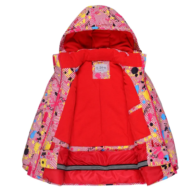 OLEKID/-30 градусов для русской зимы; детская одежда спортивный костюм для девочек Водонепроницаемый теплая куртка для мальчиков и штаны-комбинезон, детский зимний комбинезон От 3 до 16 лет лыжный костюм