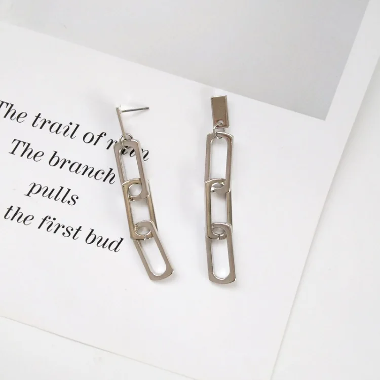 Fashion Silver Gold Chain Earrings Women Accessories Minimalist Punk Drop Long Tassel Jewelry 2019 brinco | Украшения и