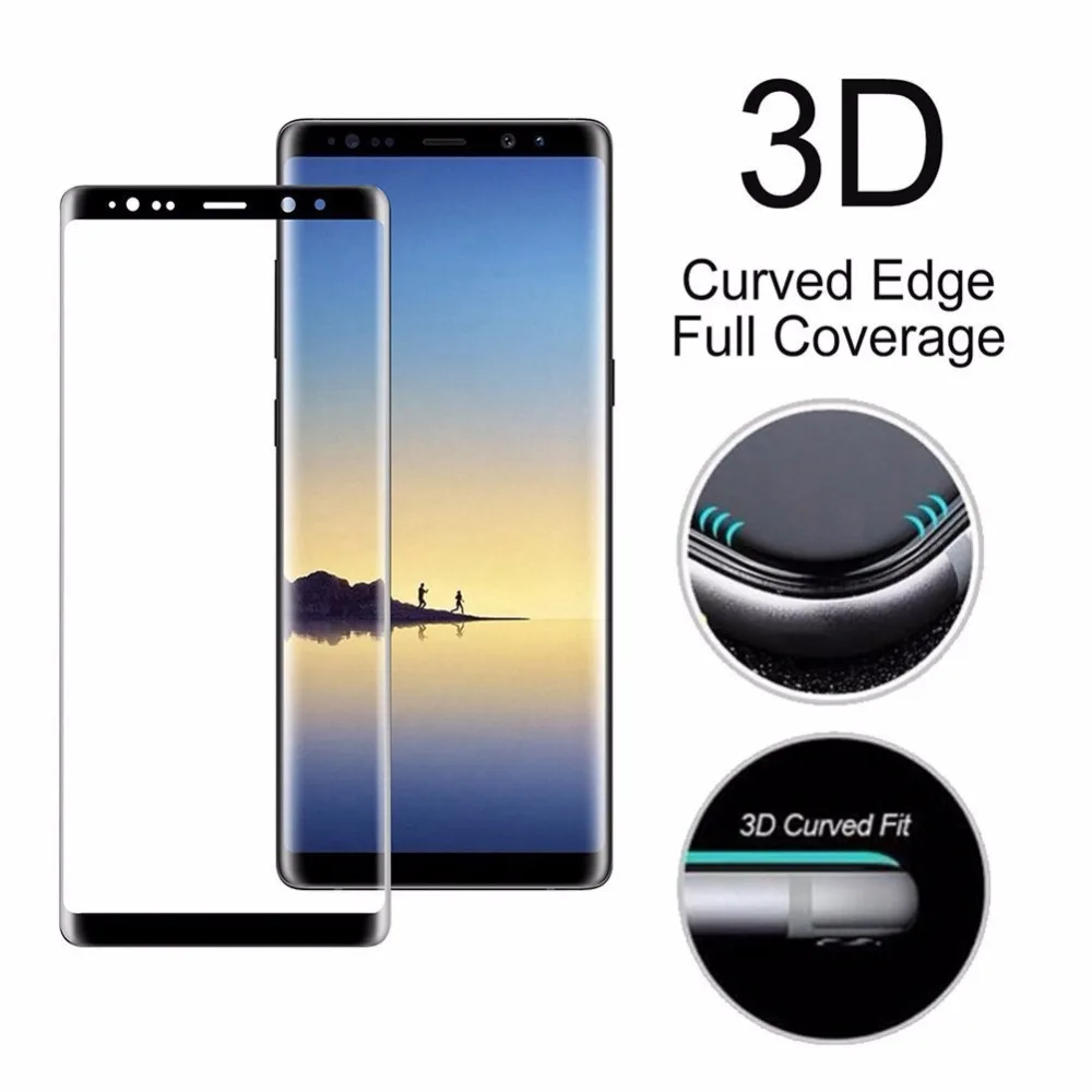 3D полноразмерная стеклянная пленка для Samsung Galaxy Note 8 Note8 N950FD N950 Защитная