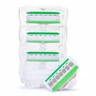 Qshave Blue Lady персонализированные женские лезвия для бикини, бритвенные лезвия X5 USA, 4 шт.