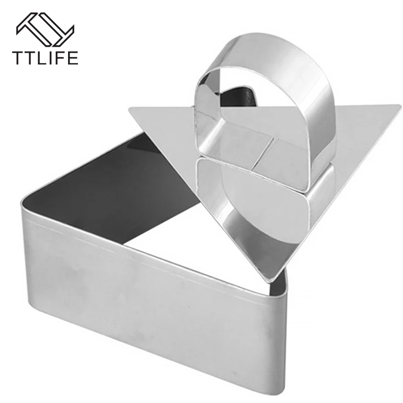 TTLIFE 3 в форме сердца/треугольника/квадрата из нержавеющей стали|ball mould|cookies mold