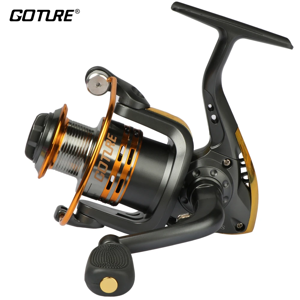 

Goture Metal Spool Spinning Fishing Reel 6BB Superior Wheel for Freshwater Saltwater Fishing Reel 4000 Series