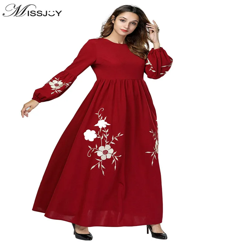 Женское кимоно с длинным рукавом Abaya повседневное платье макси в мусульманском