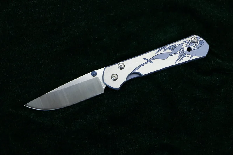 Bamboo handle LOVOCOO Малый sebenza 21 складной нож D2 лезвие титановый узор ручка утилита Кемпинг Охота выживания Карманные Ножи EDC инструменты - Цвет: Bamboo handle