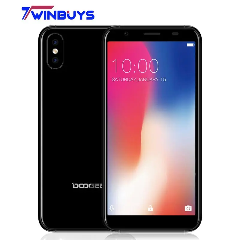 DOOGEE X55 смартфон 5 &quot18:9 полный экран 1 Гб 16 MT6580 четырехъядерный две камеры 8MP +