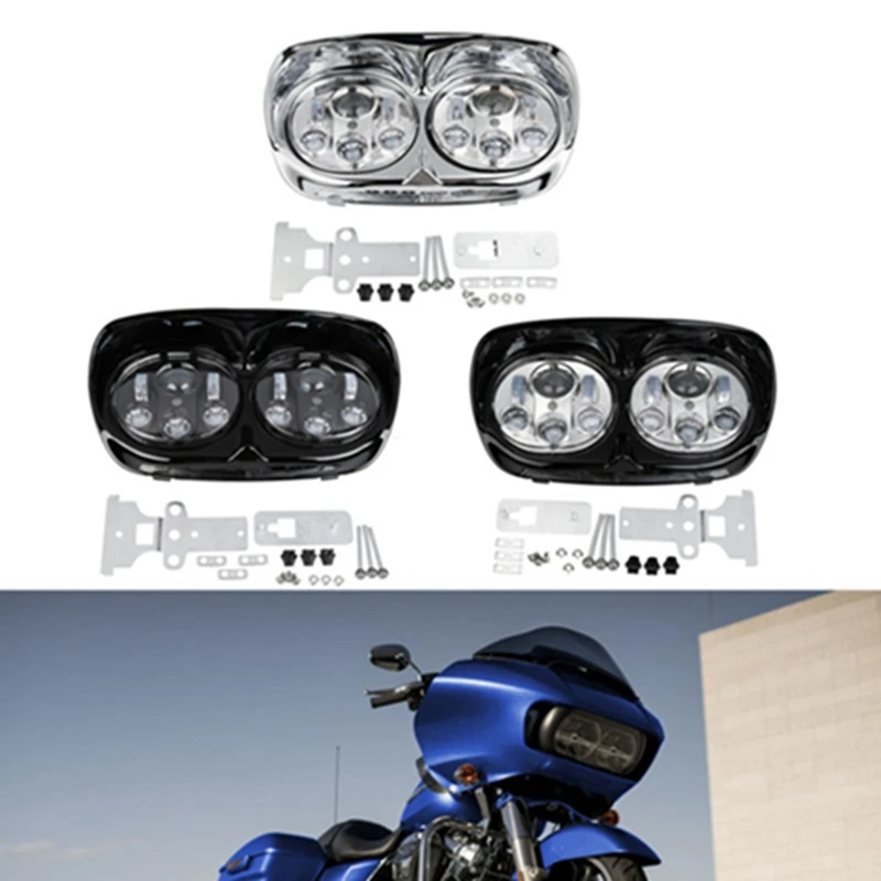 Мотоцикл 5 3/4 &quotсветодиодный налобный фонарь сборки лампы проектора для Harley Road