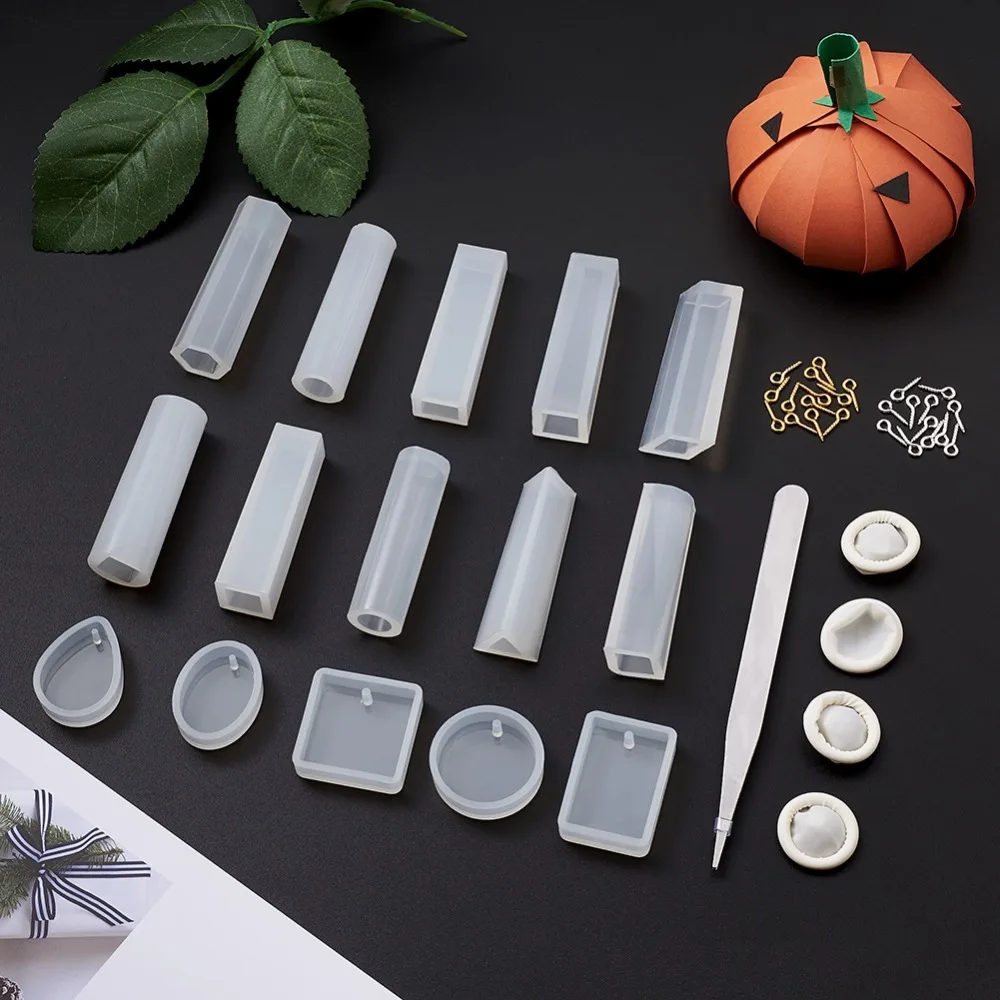 Смешанные формы DIY силиконовые формы смолы эпоксидный набор инструментов для изготовления ювелирных изделий с железным винтом для прищепки Пинцет латексные палочки