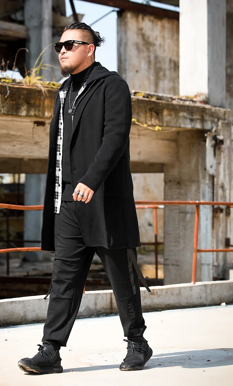 Large Size Trend Men's Clothing to Increase the Coat in Long Wool | Мужская одежда