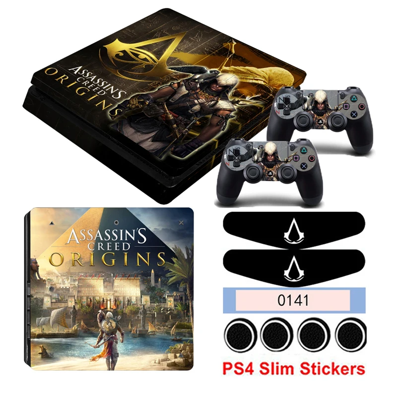 PS4 тонкие наклейки скины для Playstation 4 тонкая консоль и контроллер виниловая