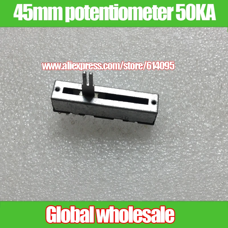 4 шт. 45 мм прямой слайдовый потенциометр 50 ка для Panasonic fader single связь/длина вала 15 А |
