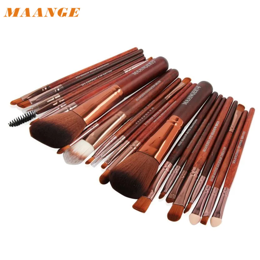 MAANGE Professional New 22pcs Cosmetic Makeup Brush Blusher Eye Shadow Brushes Set Kit Pinceis de maquiagem 17oct3 | Красота и