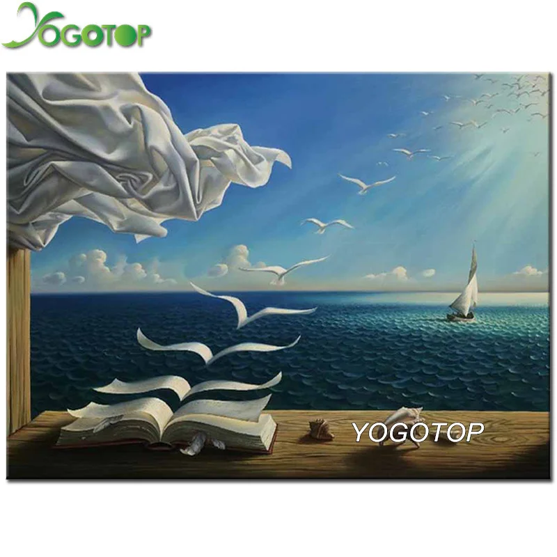 Полноразмерная/Круглая Мозаика YOGOTOP из страз 5D алмазная живопись Фантастический