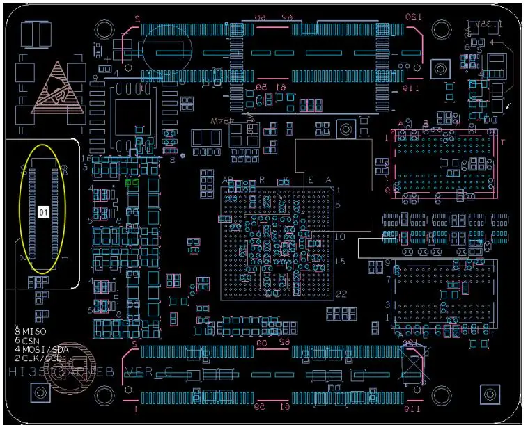 Для Heis Hi3516AV200 development board содержит SDK и соответствующие PCB принцип рис. 1 гарантия