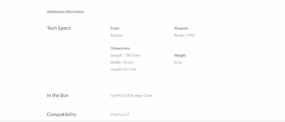 OnePlus 5T бампер чехол Karbon официальный кевлар+ ТПУ чехол Oneplus 5T защитный щит One Plus 5T углеродное волокно