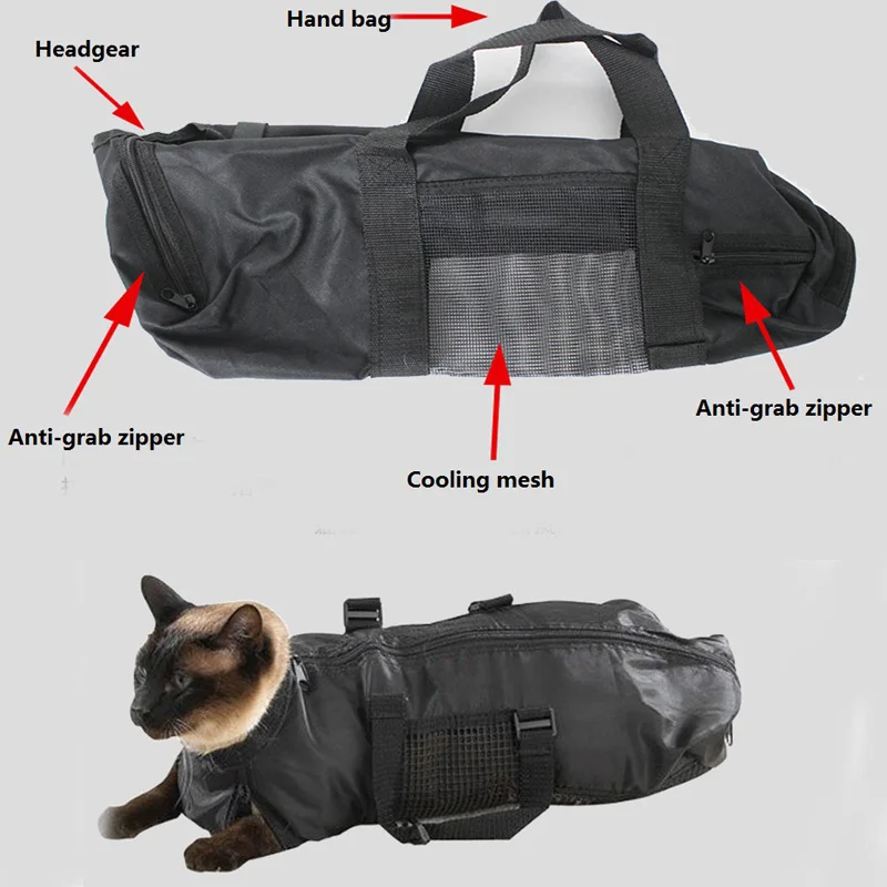 

Cat Grooming Bag Cat Restraint Bag Cat Grooming Accessory Pet Supply