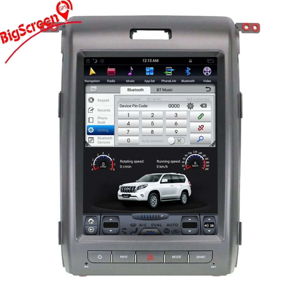 12 1 "Tesla style pure Android 6 0 Автомобильный dvd-плеер без gps-навигатора для Ford F150 2009-2014