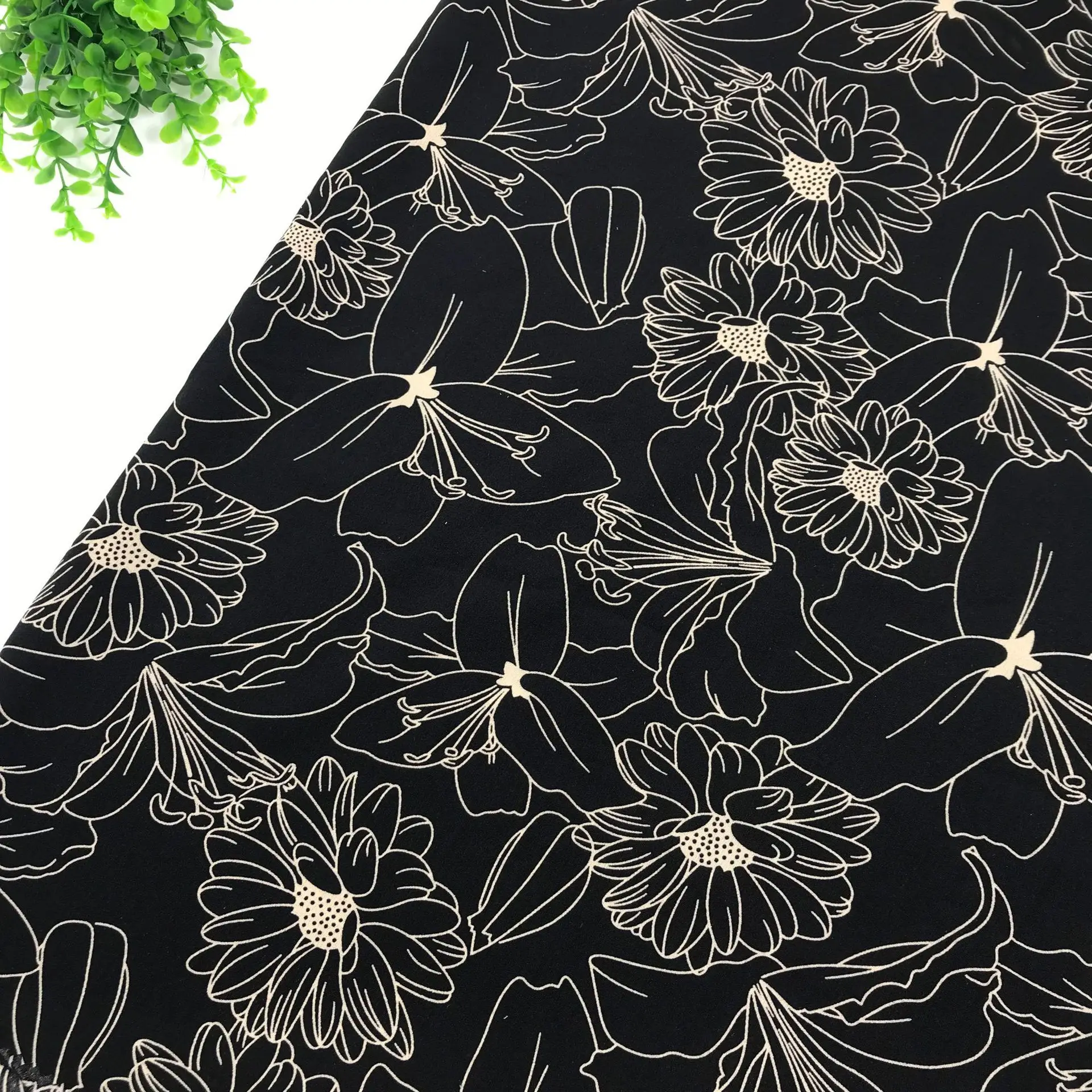 Весенняя и летняя Цветочная рубашка юбка на подтяжках текстильная ткань микро