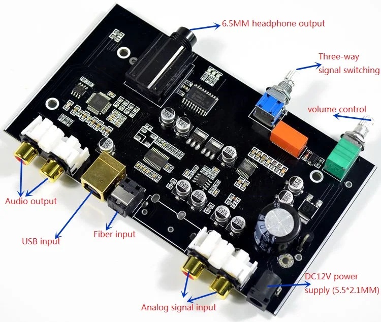 Сборка волоконно-оптический USB декодер плата HiFi PCM5100 USB DAC декодер доска