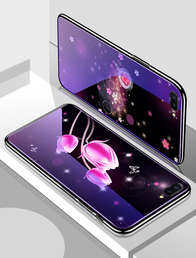 Чехол 5,9" стеклянный чехол для телефона huawei Honor V10 View 10 BKL-L09 чехол s Покрытие синий светильник роскошный стеклянный чехол Fundas Capa