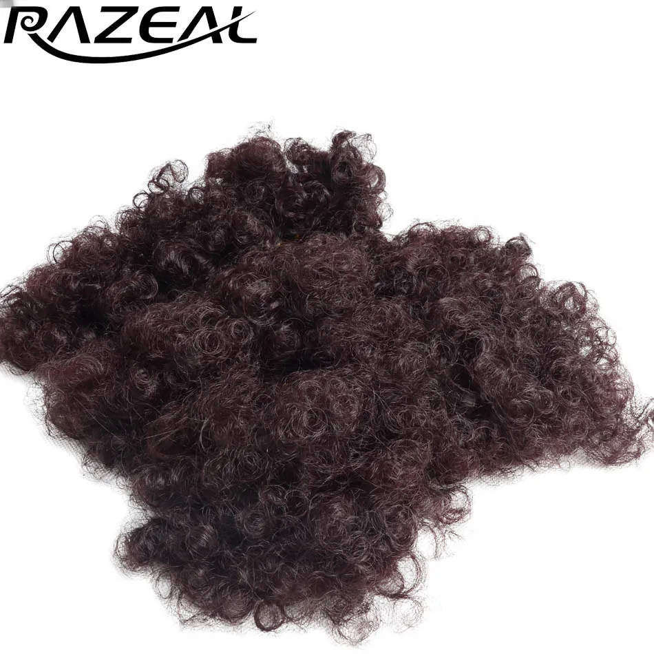 3 шт Razeal маленькие косички кудряшки Weft растяжения 6 &quotмикро кроше плетение волос