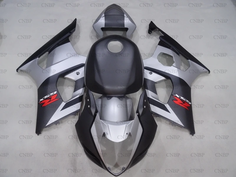 GSX R 1000 2004 Обтекатели для Suzuki GSXR1000 2003 K3 матовые Серебристые черные обтекатели GSXR 03