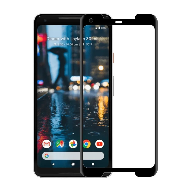 Изогнутое закаленное стекло с полным покрытием для Google Pixel 2 защита экрана
