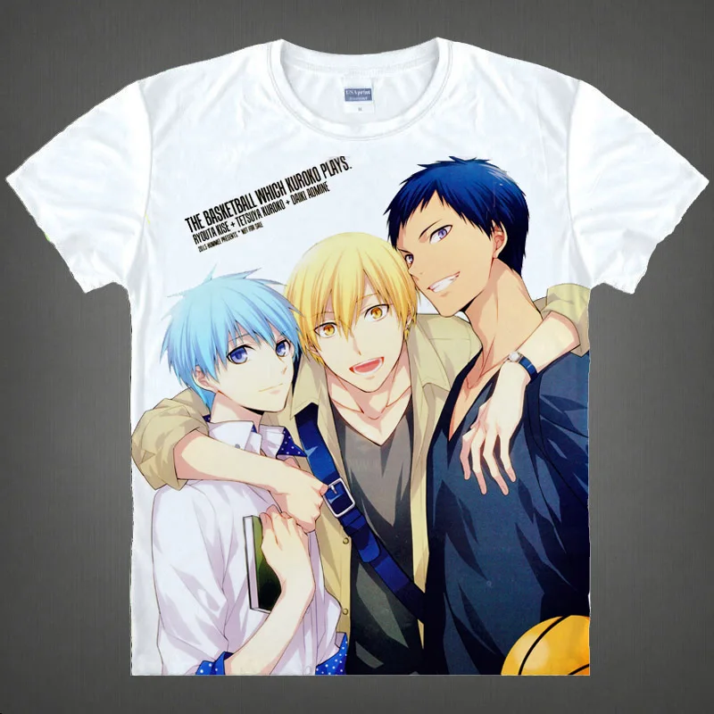 Футболка Coolprint с рисунком аниме футболки для баскетбола Kuroko в разных стилях