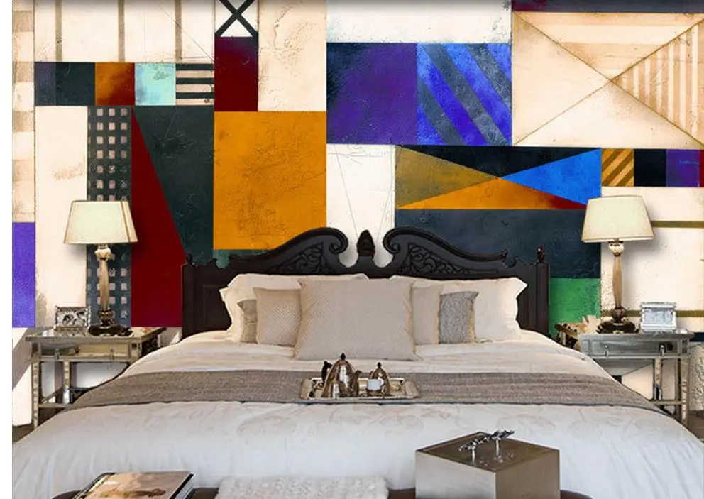 Настенные 3D-обои на заказ для ванной комнаты современное искусство простой