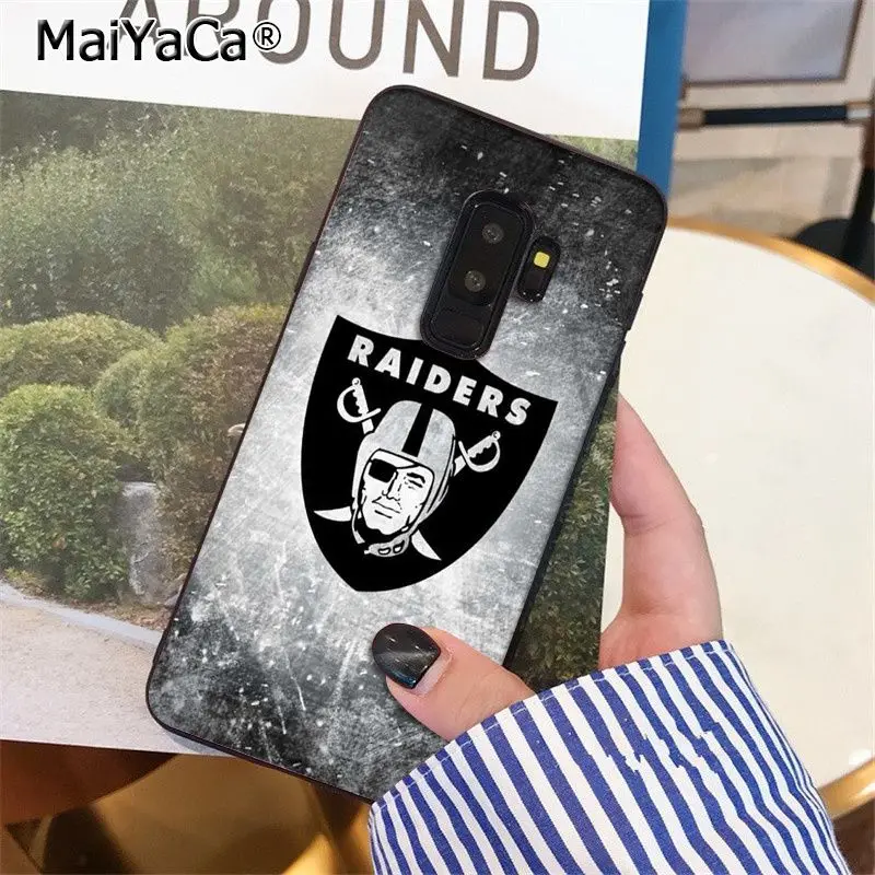 A14 MaiYaCa Oakland Raiders высокое качество чехол для телефона для samsung S9 S9 плюс S5 S6 S6edge S6plus S7 S7edge S8 S8plus - Цвет: A14