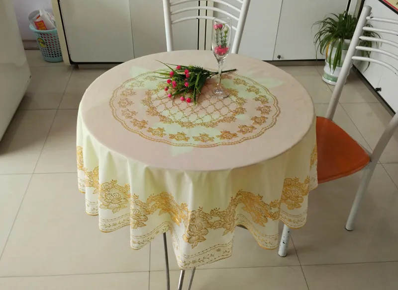 Free shipping ou round table cloth waterproof disposable MATS PVC heat tea | Дом и сад