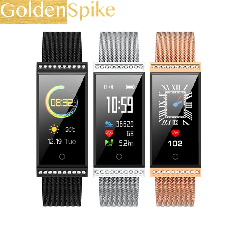 Смарт-браслет X11 Для женщин человек Smart watch Алмазный дизайн границы Фитнес трекер
