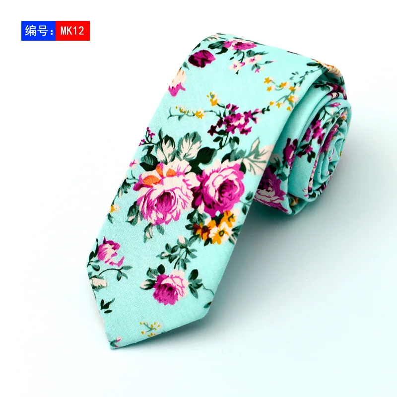 

Fashion Floral Ties For Men Chinise Style Slim Neckties 6cm Width Printed Cotton Navy Blue Brand Corbatas Hombre Navy Blue Wihte