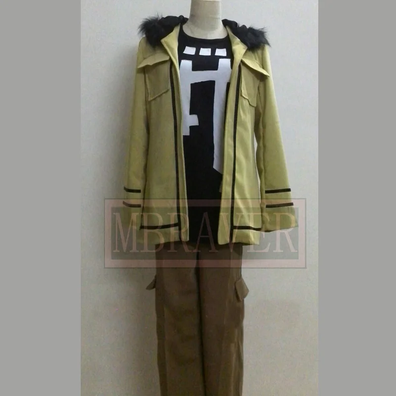 Костюм для косплея Hitman Reborn Dino Cavallone униформа на Хэллоуин футболка + пальто брюки