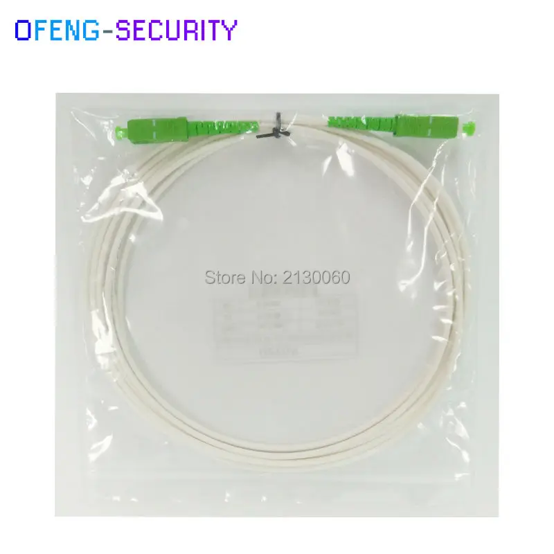 Lszh оптический соединительный шнур перемычка 3 м SC/APC SC (G657B3) SX(LSZH) белый цвет