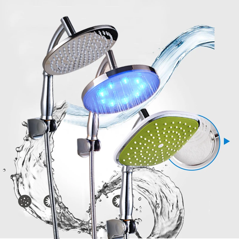 Uythner 8 дюймов хромированная насадка для душа + душевая рукоятка душевой шланг