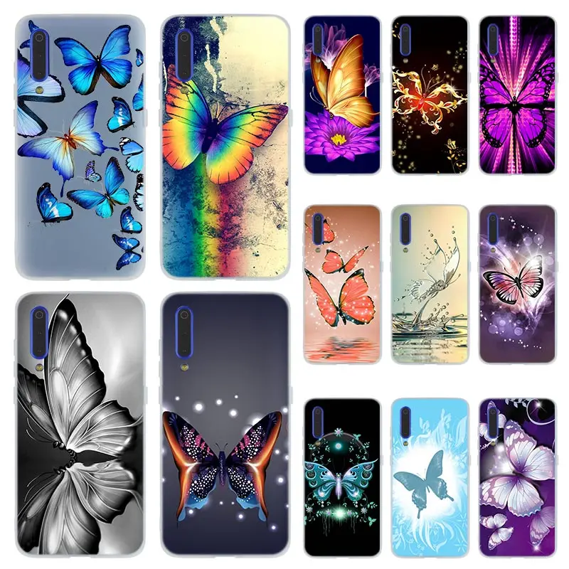 Чехол для телефона MLLSE Blue Butterfly Xiaomi MI 9 8 A2 Lite SE A1 pocophone 6 6X 5X MAX 3 mi10|Бамперы| |