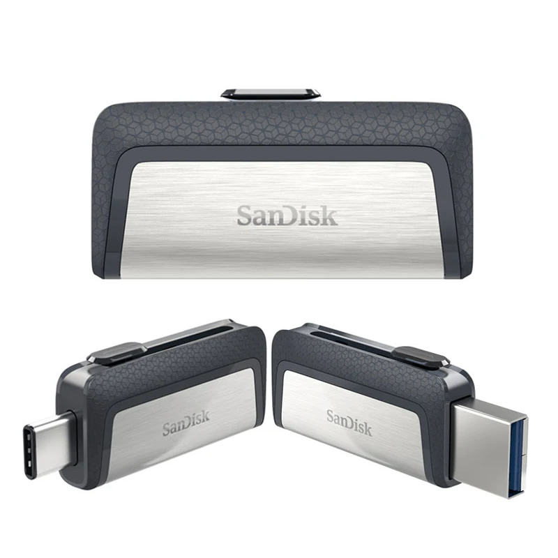 SanDisk Ultra Dual Drive USB 3 1 Type C 256 ГБ 128 Гб 64 32 Многофункциональный флэш накопитель для