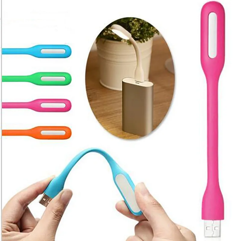 5 шт./лот гибкий USB светодиодный свет для книг портативный ночник ПК внешний